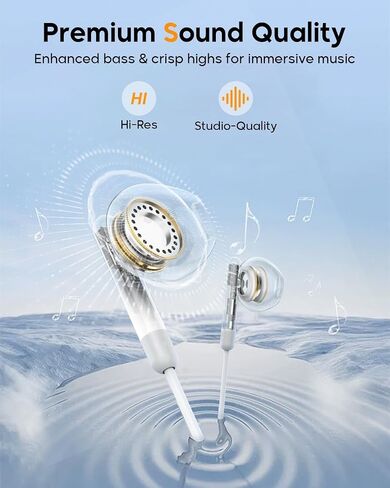 Cablex USB C Headphones for iPhone 17/16/15, Wired Earbuds with Mic, 2 Pack in Kuwait