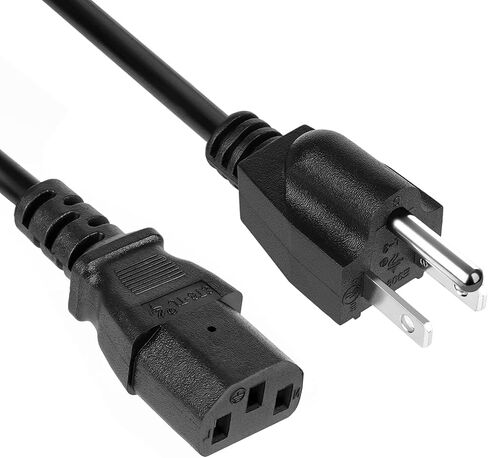 [UL Listed] 6Ft 3 Prong 18 AWG Power Cord Cable Compatible with Sony PlayStation PS3 First Generation(Fat), Xbox 360 1st Generation(Fat) in Saudi Arabia