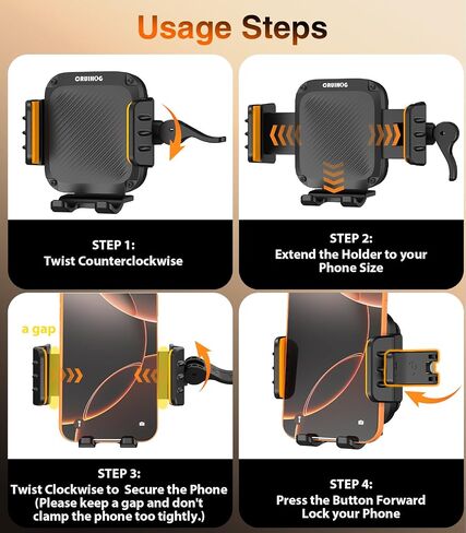 Bicycle Phone Holder,[2026 Upgrade Stem Bike Handlebars Friendly] Phone Mount for Bike Motorcycle[1S Lock][Vivration Dampener][Camera Friendly][Adjustable Clamp] Fits Most Handlebars in Saudi Arabia