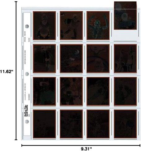 Print File 120 Size Negative Pages Holds Sixteen 6x4.5 Frames, Pack of 100 in Saudi Arabia