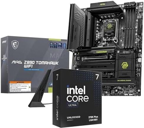 3-in-1 Combo: Intel Ultra 7 270K Plus CPU+MSI MAG Z890 Tomahawk WiFi Motherboard+Klevv 32GB DDR5 in Saudi Arabia