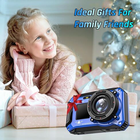 4K Underwater Camera 64MP 33FT Waterproof Camera with 32GB Card in Saudi Arabia