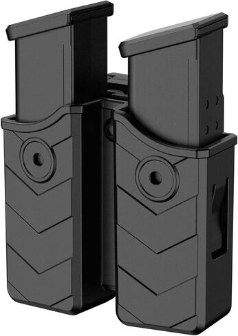 Double Magazine Holster Pouch Universal fit 9mm 40 45 Pistol Gun Mags in Saudi Arabia