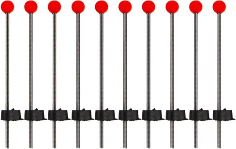 Tip Ups for Ice Fishing Portable Winter Fishing Rod Tip Spring Bobber Ice Equipment Accessories Set of 10 in Saudi Arabia