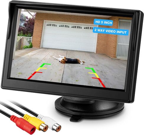 Backup Camera Monitor Only - 7 Inch HD Image Back up Camera Screen for Cars Trucks SUVs Vans RVs Trailers Campers, Dashboard/Windshield Installation, 12V/24V, Camera Not Included (7 Inch) in Kuwait