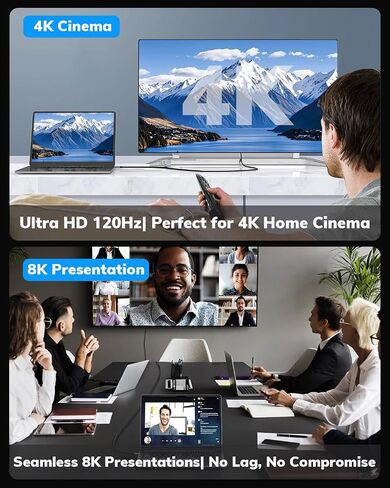 10K 8K 4K HDMI Cable 6FT 3-Pack, Ultra High Speed HDMI Braided Cord, Supports 4K/120Hz, 8K/60Hz, 48Gbps DTS:X, HDCP 2.2 & 2.3, HDR 10, HDMI 2.1 Cable in Saudi Arabia
