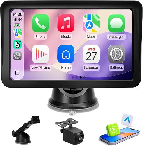Carplay Screen for Car, 9 inch Wireless Carplay (Black) in Saudi Arabia