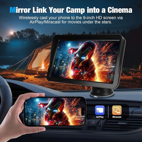 Carplay Screen for Car, 9 inch Wireless Carplay (Black) in Saudi Arabia