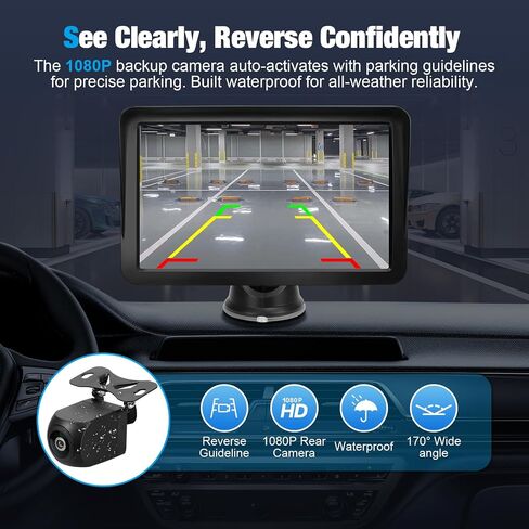 Carplay Screen for Car, 9 inch Wireless Carplay (Black) in Saudi Arabia