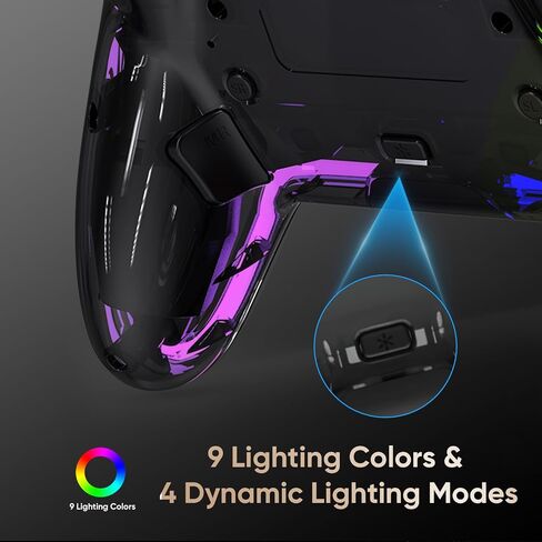 BETMI Wireless Controller for PS5, Pro/Slim/MAC/PC (Transparent Black) in Saudi Arabia