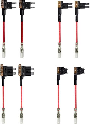 WOLFBOX USB C Acc مجموعة أسلاك صلبة لـ G850PRO/G840S/G900/G850/G930/G840H/i07/i17/X5/X3/X3 PRO/X5DUO، مجموعة كابل شاحن السيارة بسلك صلب 12 فولت - 24 فولت إلى 5 فولت لكاميرات داش مع حماية استنزاف البطارية in Kuwait
