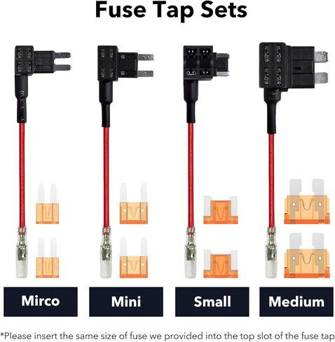 WOLFBOX USB C Acc مجموعة أسلاك صلبة لـ G850PRO/G840S/G900/G850/G930/G840H/i07/i17/X5/X3/X3 PRO/X5DUO، مجموعة كابل شاحن السيارة بسلك صلب 12 فولت - 24 فولت إلى 5 فولت لكاميرات داش مع حماية استنزاف البطارية in Kuwait