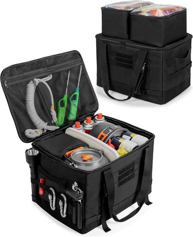 Tactical Camping Storage Bag - 38L Utility Camping Tote (3-Piece Set) Green in Kuwait