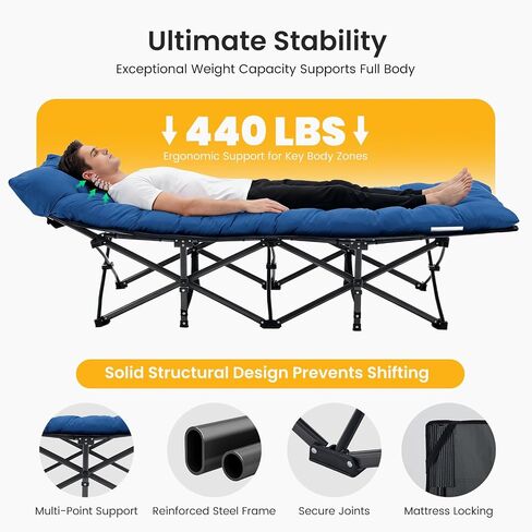 NEWBULIG Camping Cots for Adults, Foldable Bed, Sleeping Cot in Saudi Arabia