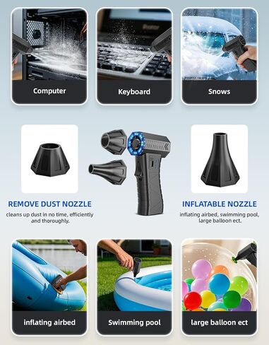 Compressed Air Duster - 300000RPM Super Power Electric Air Duster in Saudi Arabia