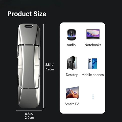 محرك أقراص USB ذو حالة صلبة 1T، محرك أقراص USB 3.2 Gen 2 عالي السرعة بسرعة تصل إلى 550 ميجابايت/ثانية، محركات أقراص USB C وUSB A مزدوجة، وحدة تخزين SSD خارجية لأجهزة iPhone 17/16/15 وAndroid وMacBook والكمبيوتر المحمول والكمبيوتر الشخصي وiPad والمزيد in Kuwait