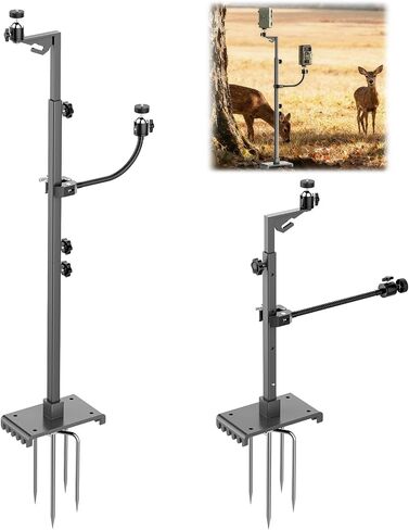 Dual Hunting Camera Mount, Twin Cam Bracket, For trail cam and solar panel in Saudi Arabia