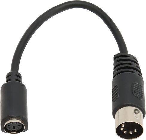Premium PVC Keyboard Mouse Converter Cable 5 Pin Male to Mini DIN 6 Pin Female Adapter for PS2 Systems 5.9in in Saudi Arabia