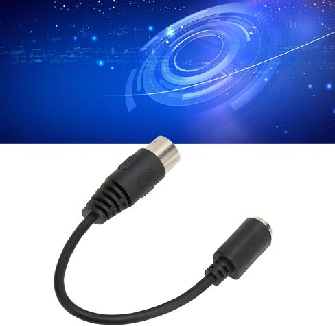 Premium PVC Keyboard Mouse Converter Cable 5 Pin Male to Mini DIN 6 Pin Female Adapter for PS2 Systems 5.9in in Saudi Arabia