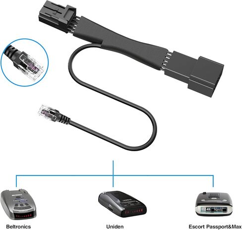 Radar Detector Power Adapter RJ11 Plug (10P A) Clean and Easy to Install in Saudi Arabia