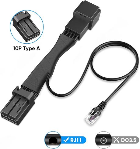 Radar Detector Power Adapter RJ11 Plug (10P A) Clean and Easy to Install in Saudi Arabia