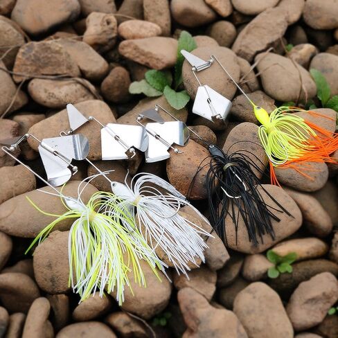 Sougayilang Fishing Lures Buzzbait Spinnerbait Jigs Lure for Bass Pike Fishing in Saudi Arabia