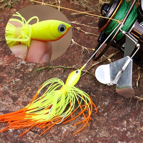 Sougayilang Fishing Lures Buzzbait Spinnerbait Jigs Lure for Bass Pike Fishing in Saudi Arabia
