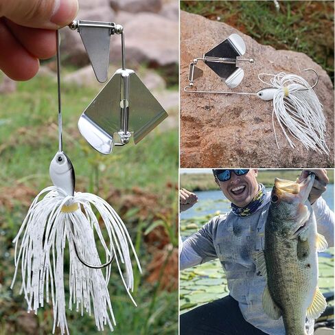 Sougayilang Fishing Lures Buzzbait Spinnerbait Jigs Lure for Bass Pike Fishing in Saudi Arabia