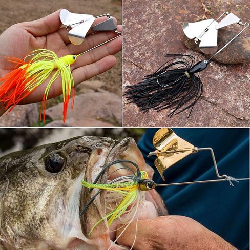 Sougayilang Fishing Lures Buzzbait Spinnerbait Jigs Lure for Bass Pike Fishing in Saudi Arabia