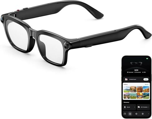 AI Smart Glasses with 8MP Camera, AI Assistant & Bluetooth Audio in Saudi Arabia