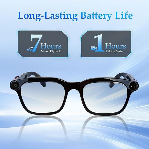 AI Smart Glasses with 8MP Camera, AI Assistant & Bluetooth Audio in Saudi Arabia