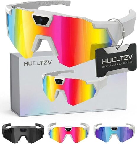 POV Glasses 4K Baseball Sunglasses Camera Smart Men Women Video Action 2026 Upgrade Eyeglasses Running Style Meets Function Sports Cycling Hiking HD (Black) in Saudi Arabia