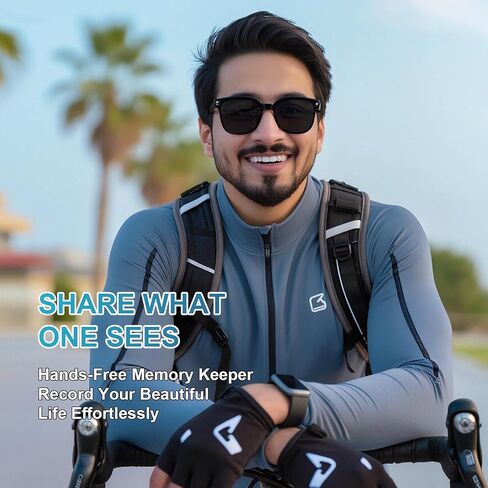 Smart Glasses with Camera, 8MP 1080P HD Video & AI Translation in Saudi Arabia