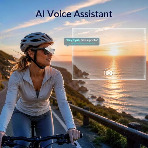 Insight AI Smart Glasses, 8MP Wide Camera, 4K Photos & 1080P Video in Saudi Arabia