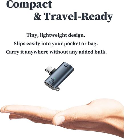 محول USB-C OTG مع قارئ بطاقة MicroSD، سبائك الألومنيوم، عبوة واحدة in Kuwait