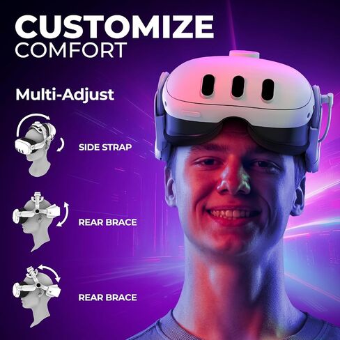 DESTEK QH4 7000mAh Battery Head Strap for Meta Quest 3/3S in Kuwait