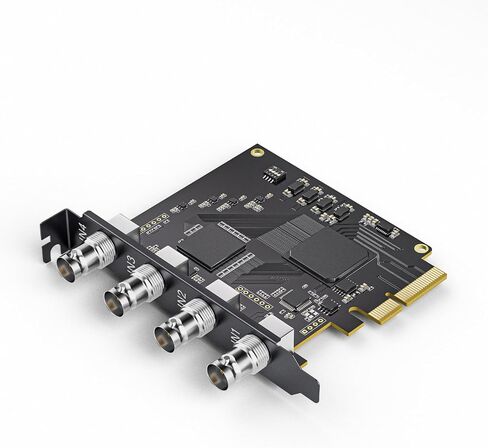 4-Channel Quad SDI PCIe Video Capture Card,Ultra-Low Latency for Multi-Channel Live Streaming, Video Conferencing, Teaching, and Broadcasting in Saudi Arabia