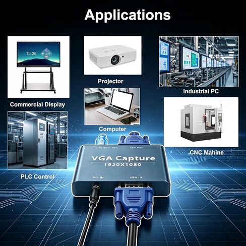 VGA to USB 3.0 Capture Card 1080P with VGA Loop Out UVC UAC Free Driver in Saudi Arabia