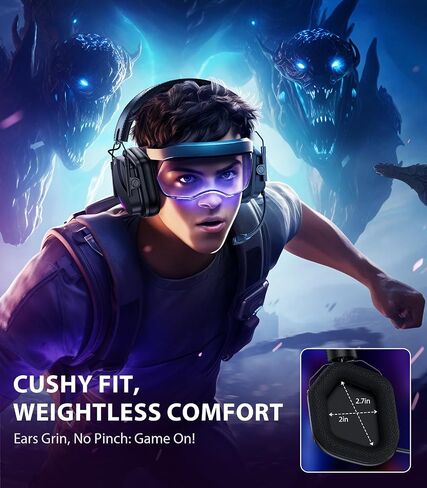 Vakedy Wireless PS5 Headset, ≤20ms Low Latency & BT 5.4 for PC, MAC, Switch in Saudi Arabia