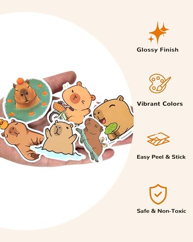309 Pcs Capybara Vinyl Sticker Pack in Saudi Arabia