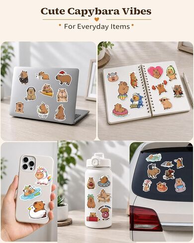 309 Pcs Capybara Vinyl Sticker Pack in Saudi Arabia