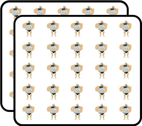50 PCs Body Builder Hugging Protein Powder 1" Stickers Decals Laptop Notebook Phone Waterproof Vinyl Trendy in Saudi Arabia