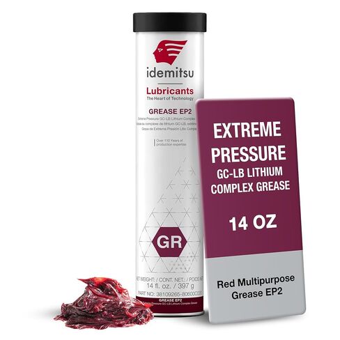Idemitsu EP2 Red All Purpose Grease NLGI 2 – 14 oz Cartridge, Case of 10 in Saudi Arabia