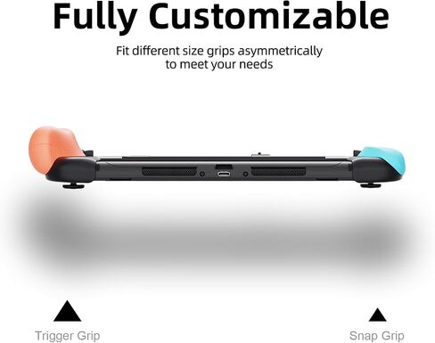 Savage Raven by Skull & Co. NeoGrip Bundle: an Ergonomic Grip Hard Shell with Replaceable Grips [to fit All Hands Sizes] for Nintendo Switch 2 with Maxcarry Carrying Case - Black in Saudi Arabia