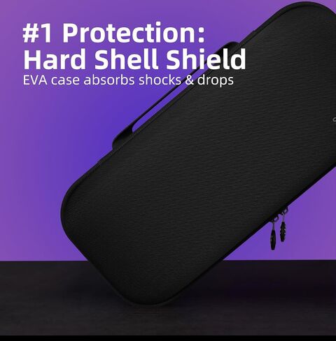 Savage Raven by Skull & Co. NeoGrip Bundle: an Ergonomic Grip Hard Shell with Replaceable Grips [to fit All Hands Sizes] for Nintendo Switch 2 with Maxcarry Carrying Case - Black in Saudi Arabia