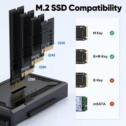 Hard Drive Reader 4-in-1, M.2 SATA IDE to USB Dock Ultra Data Retrieval Kit in Kuwait