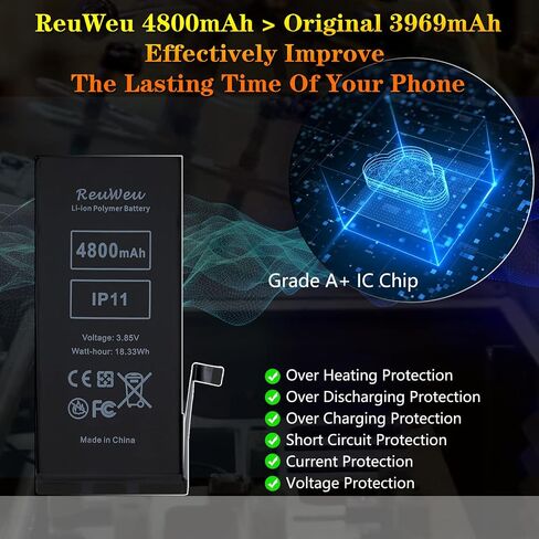 for iPhone 11 Battery 6.1" All Carriers Upgraded Capacity in Saudi Arabia