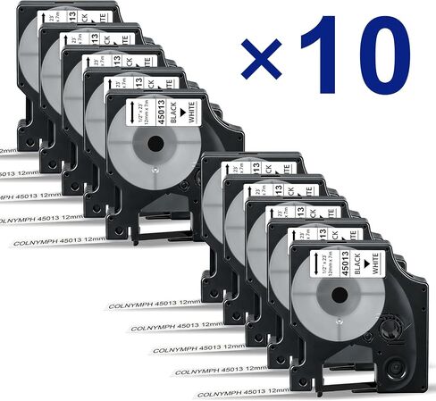متوافق مع خراطيش شريط الملصقات Dymo d1 45013 1/2 بوصة × 23 قدم 3 عبوات in Kuwait