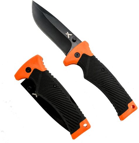Bear Grylls Ultimate Folding Knife, 3.6 in Blade with Sheath, Orange in Saudi Arabia
