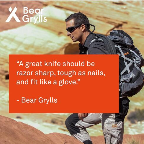 Bear Grylls Ultimate Folding Knife, 3.6 in Blade with Sheath, Orange in Saudi Arabia